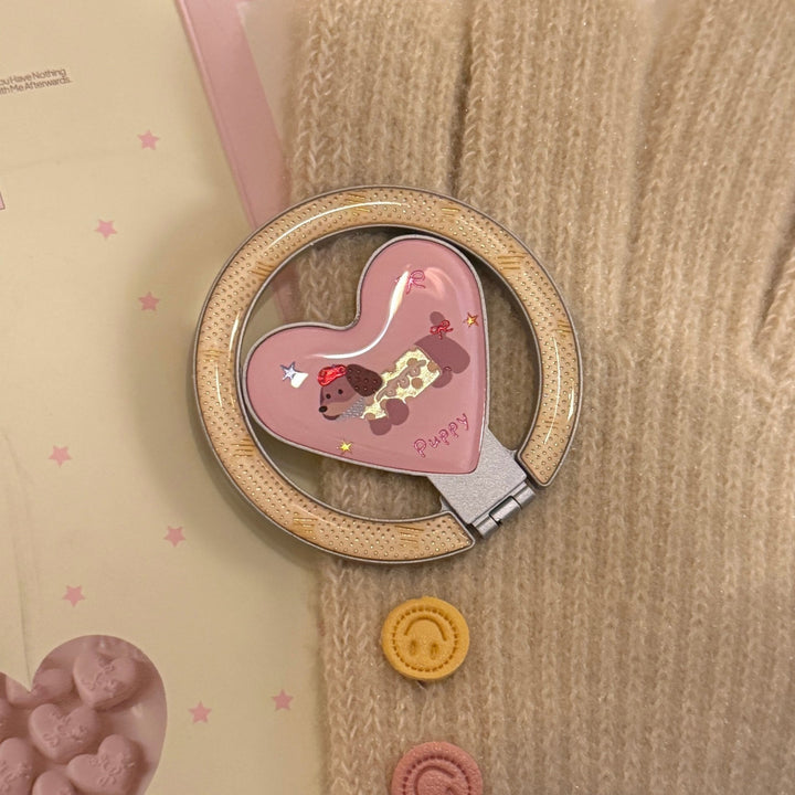 Heart-shaped hand mirror Bowlift