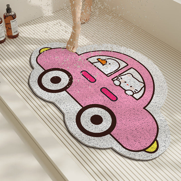 Fun Frog-Themed Bath Mat