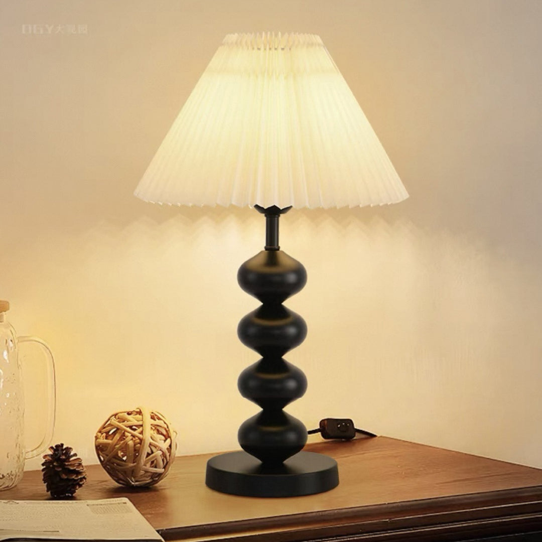 Decorative Table Lamp with Pleated Shade