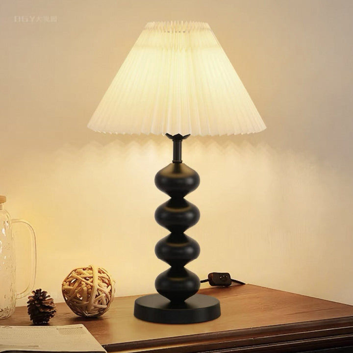 Decorative Table Lamp with Pleated Shade