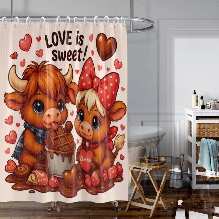 Camping-Themed Shower Curtain Bowlift