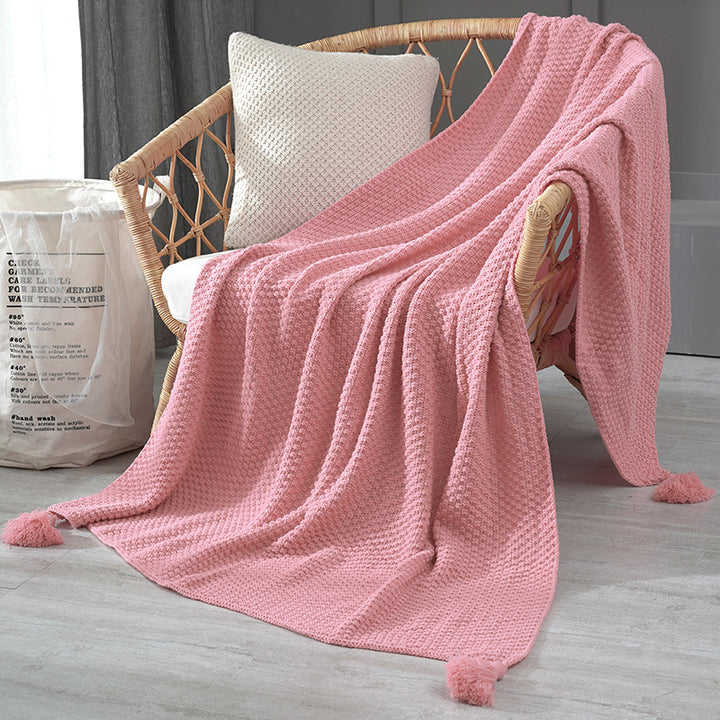 Ladies Elegant Waffle Structure Blanket Bowlift