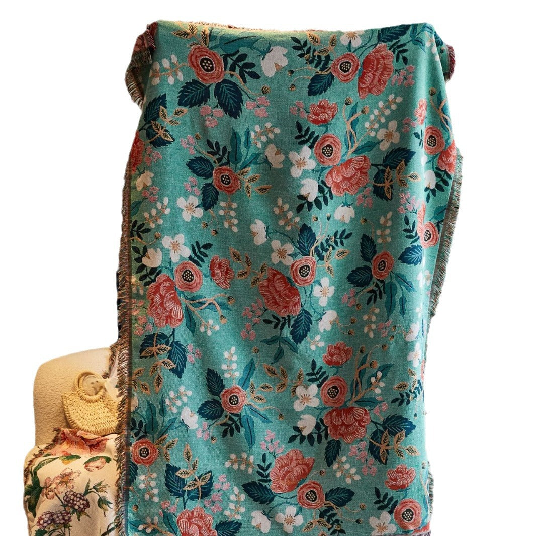 Floral Patterned Throw Blanket