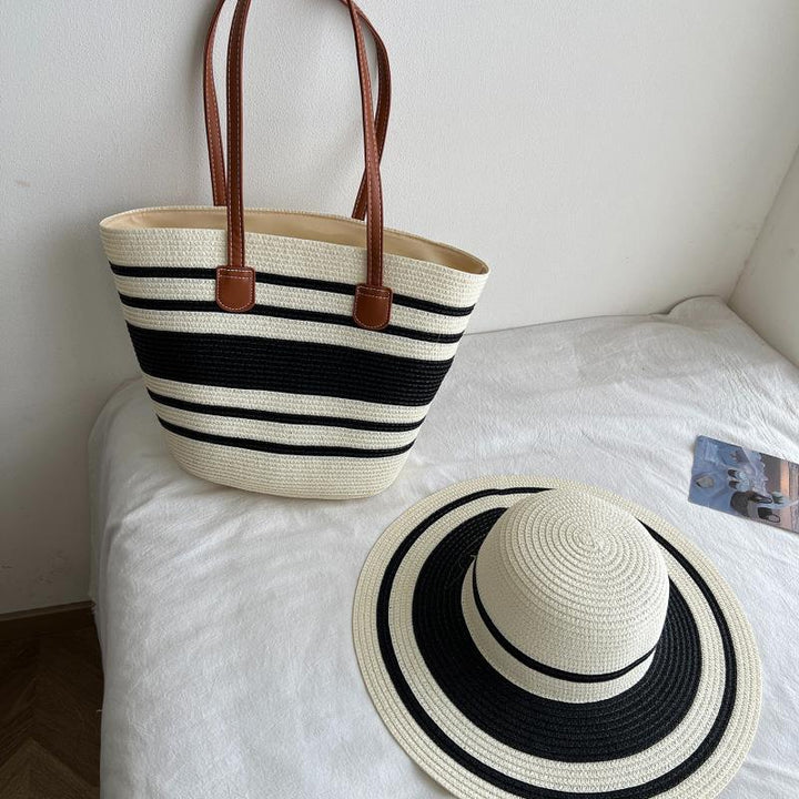 Fashionable Tote Bag Made of Braided Material Bowlift