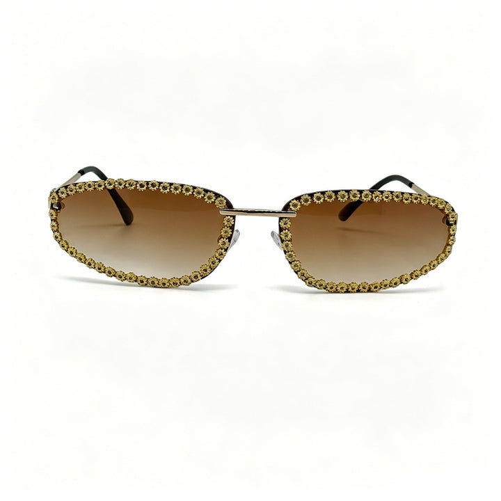 Ladies fashionable sunglasses with sparkling stone embellishment Bowlift