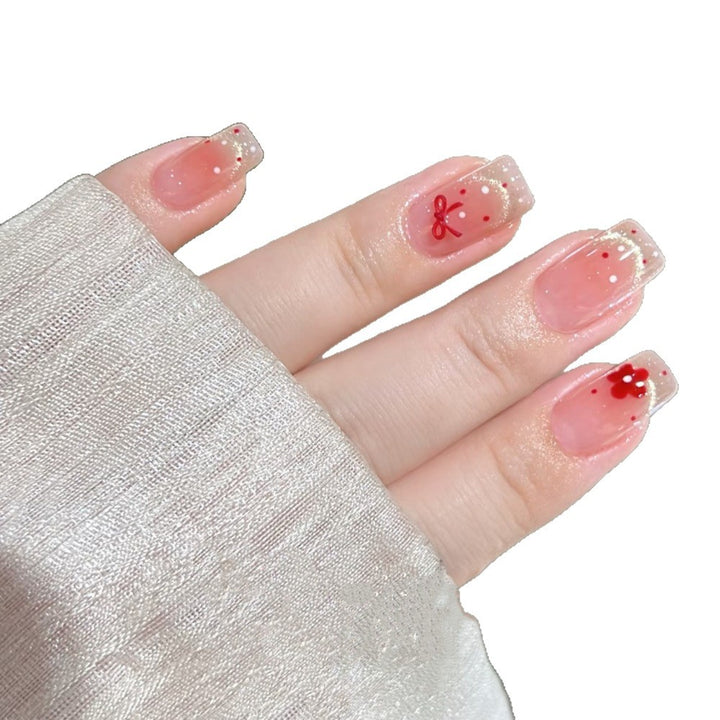 Decorative Floral Art Press-On Nails Bowlift