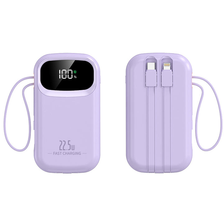 Portable power bank with fast charging connection and LCD display Bowlift