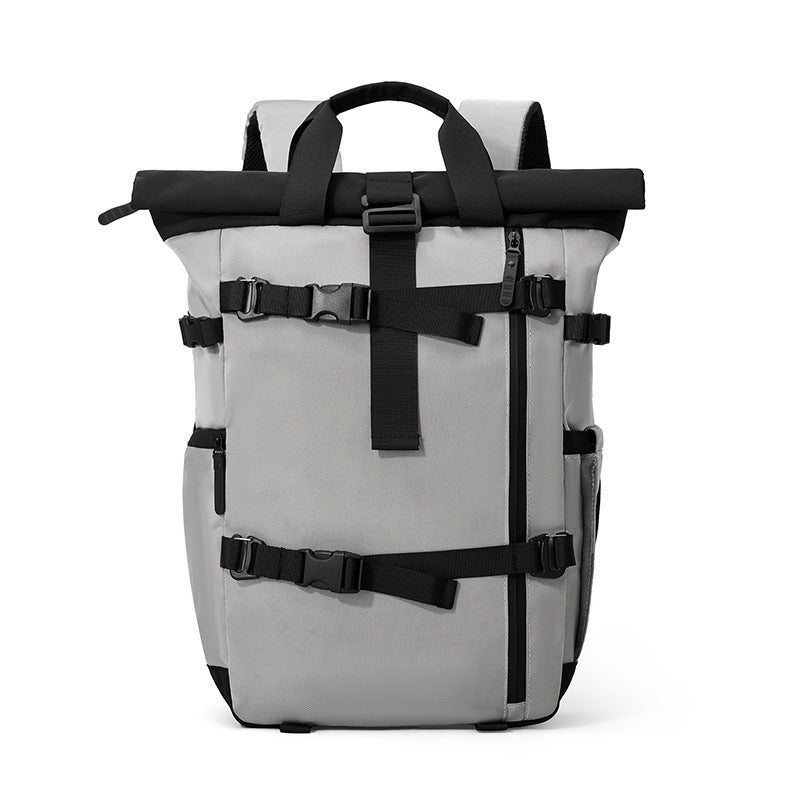 Robust Backpack with Expandable Storage and Flexible Closure Mechanism Bowlift