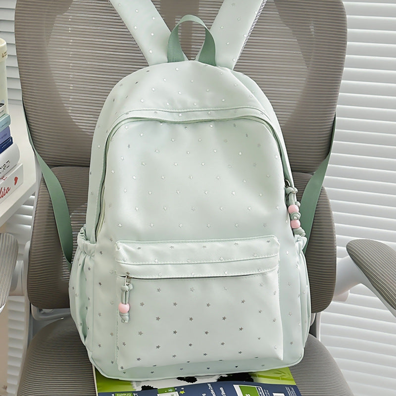 Star-Embellished Functional Backpack