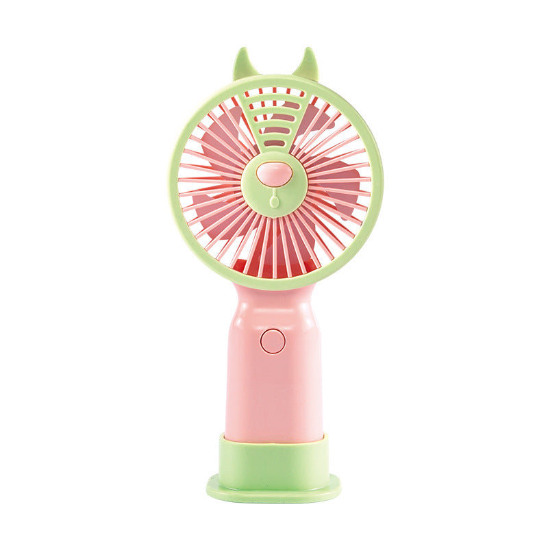 Unisex Portable Hand Fan with Cute Animal Design Bowlift