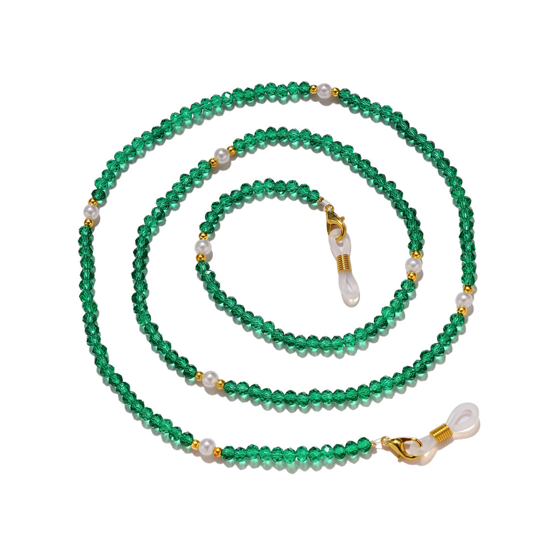 Elegant Crystal Beaded Eyewear Chain Bowlift