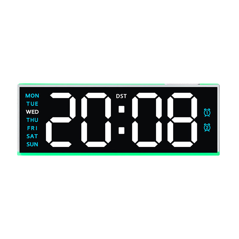 Digital Alarm Clock with Multifunctional Display Bowlift