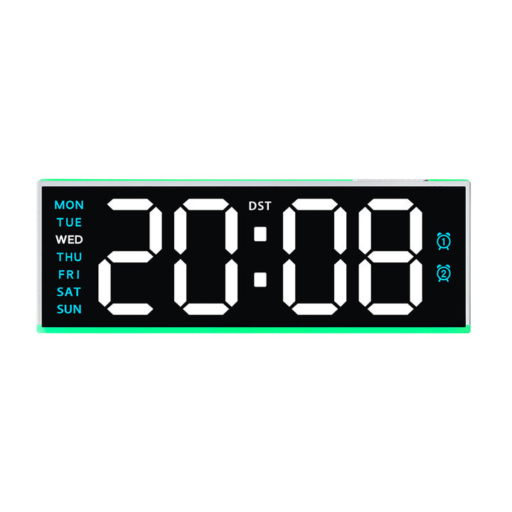 Digital alarm clock with large LED display and multifunctional alarm functions Bowlift