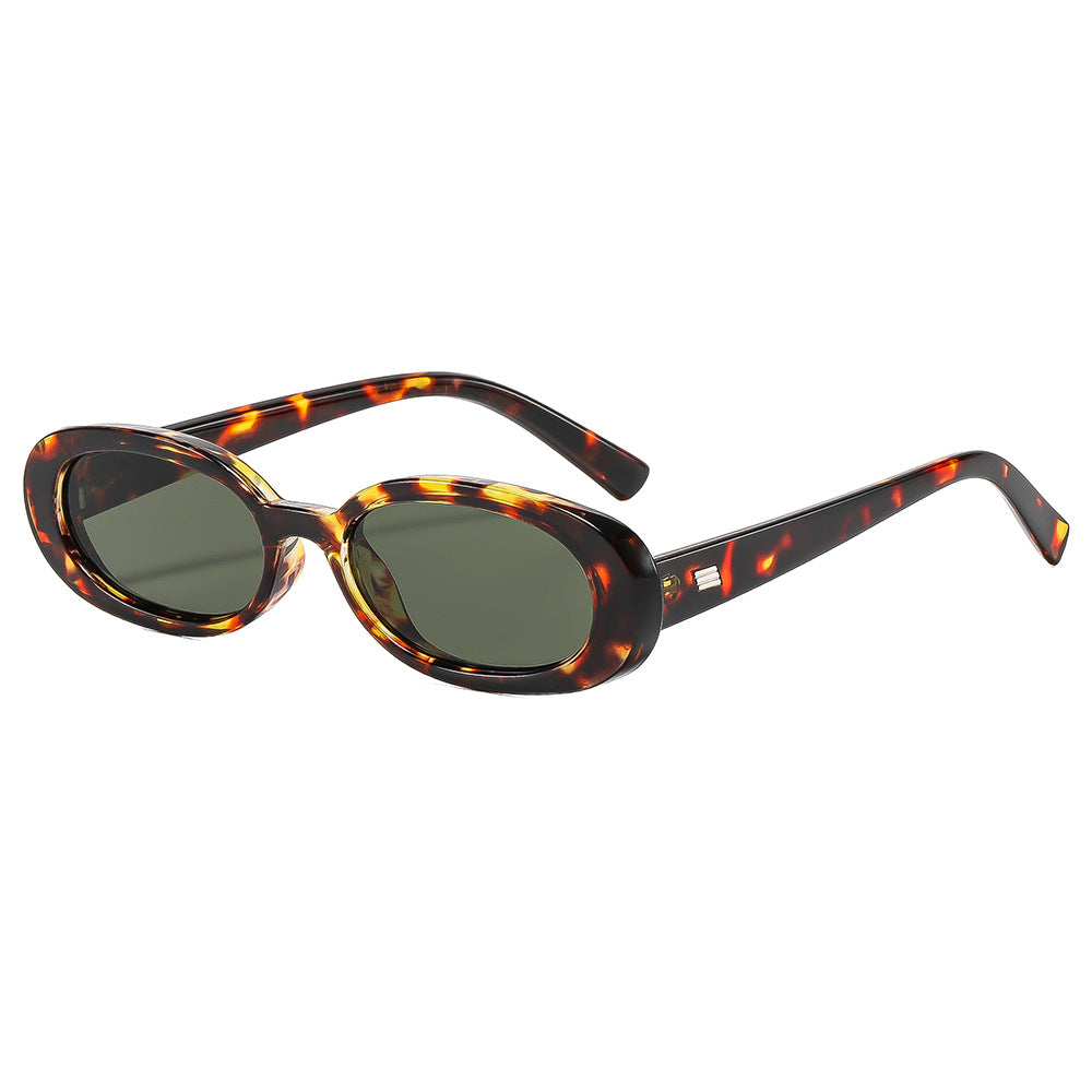 Women's fashionable sunglasses with oval frame and trendy lenses Bowlift
