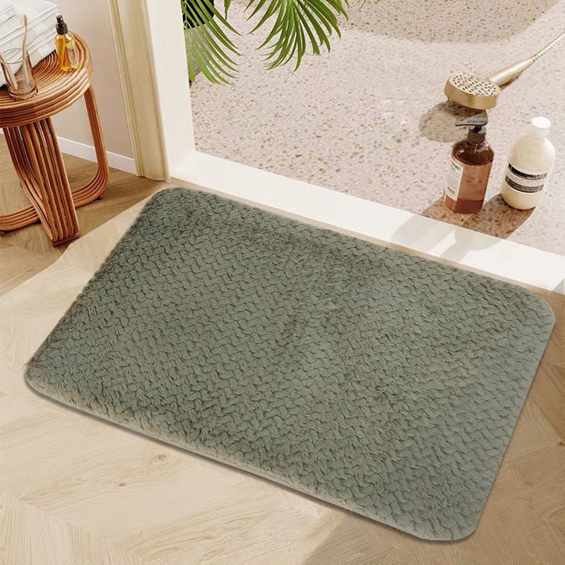 Soft Plush Bathroom Mat Set Bowlift