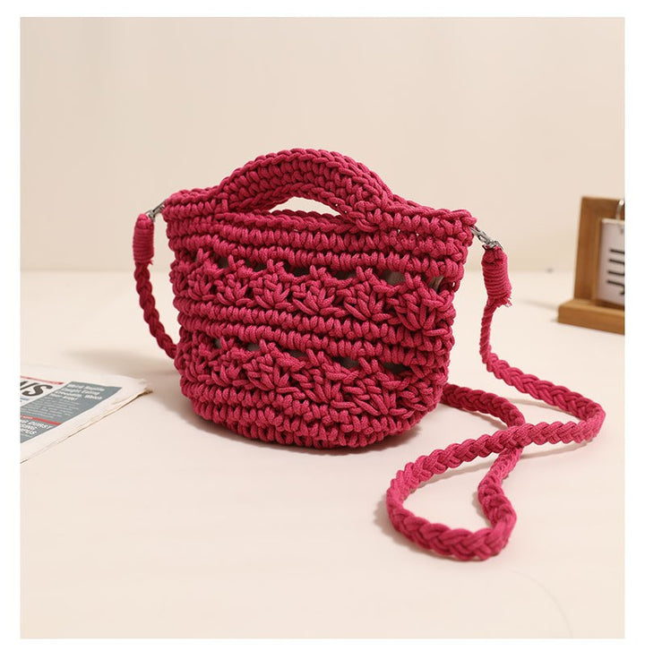 Handcrafted macrame shoulder bag with unique design Bowlift