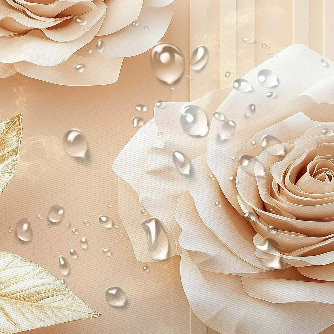 Floral Embossed Shower Curtain Bowlift