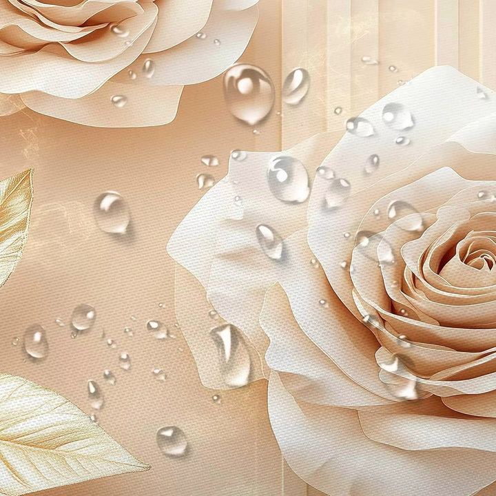 Floral Embossed Shower Curtain Bowlift