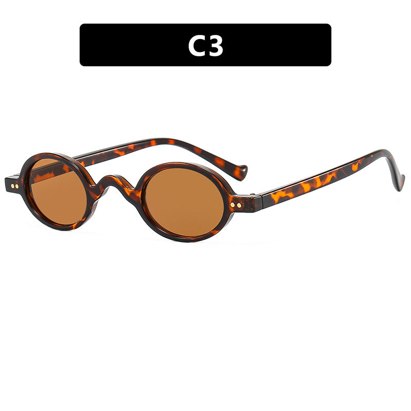 Women's round sunglasses with distinctive design and high-quality plastic frame Bowlift