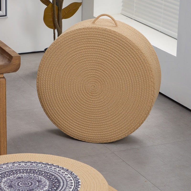 Beef Artificial Leather Pouf Bowlift