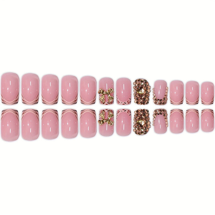 Decorative Crystal Embellished Press-On Nails Bowlift
