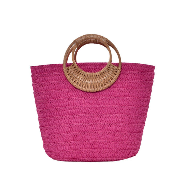 Handbag with Braided Handle Bowlift
