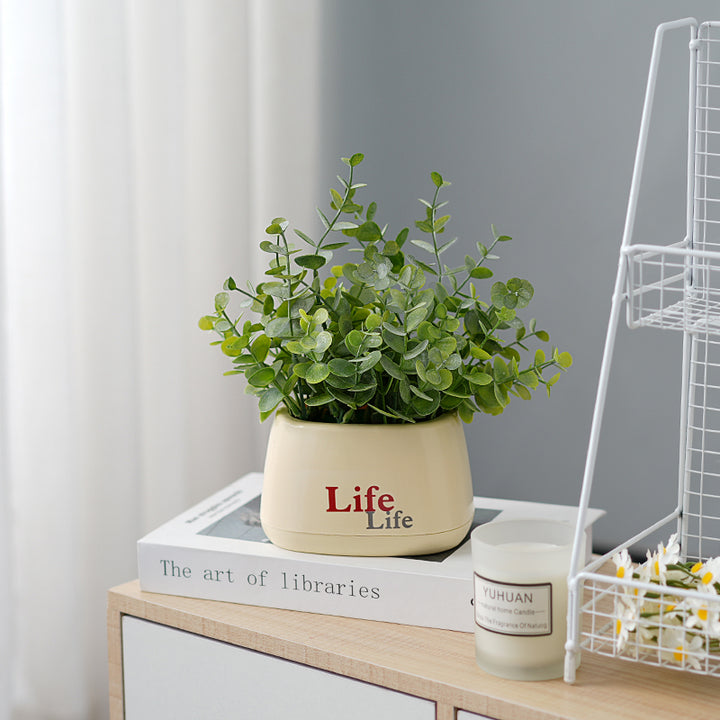 Decorative Potted Faux Floral Arrangement