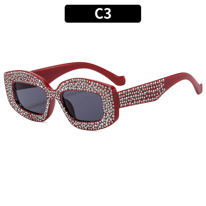 Decorative Rhinestone-Accented Sunglasses