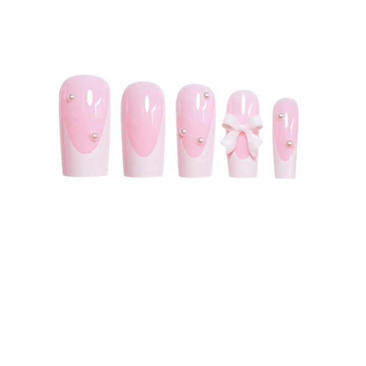 Decorative Press-On Nails with Bow Accents Bowlift