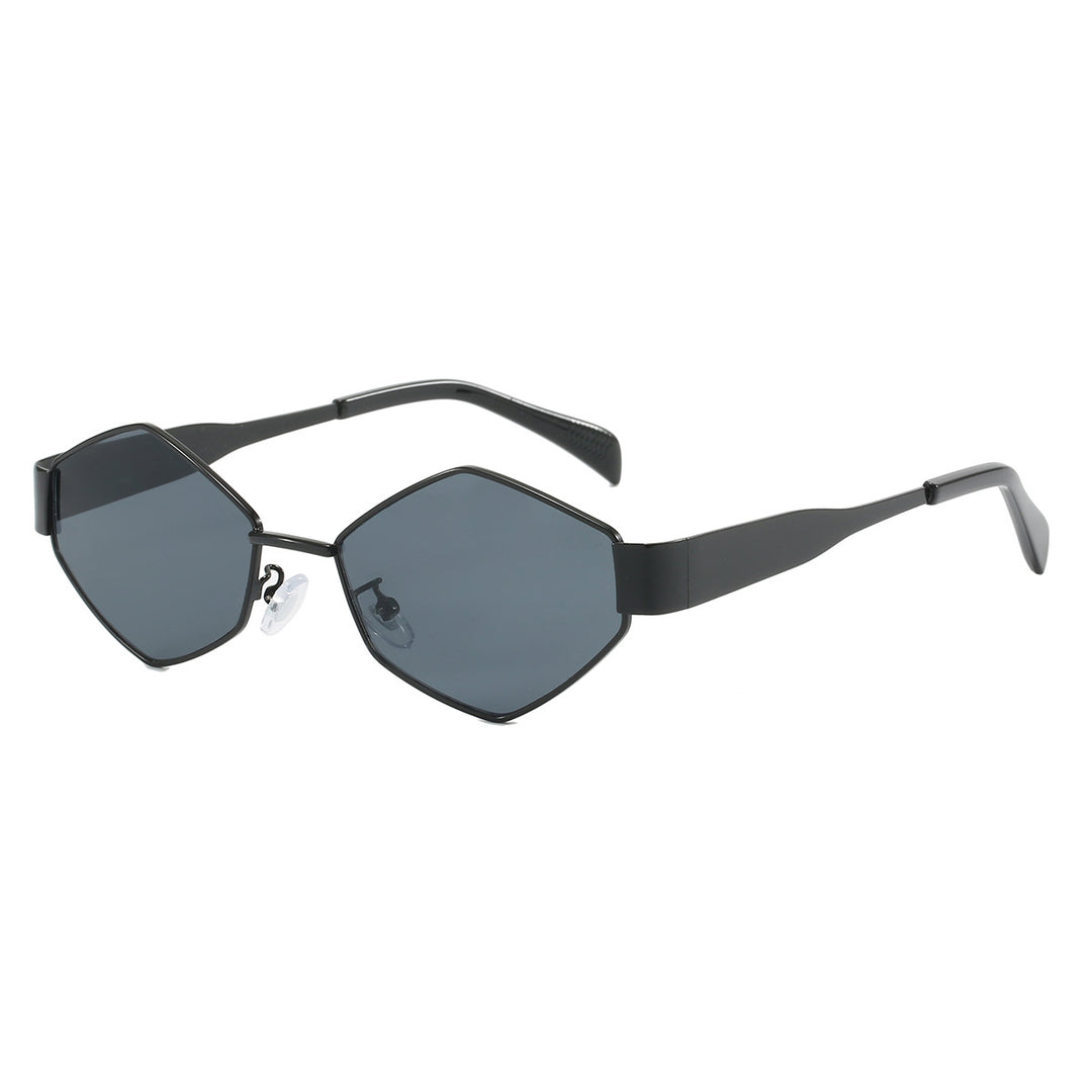 Women's modern geometric sunglasses with high-quality metal frame Bowlift