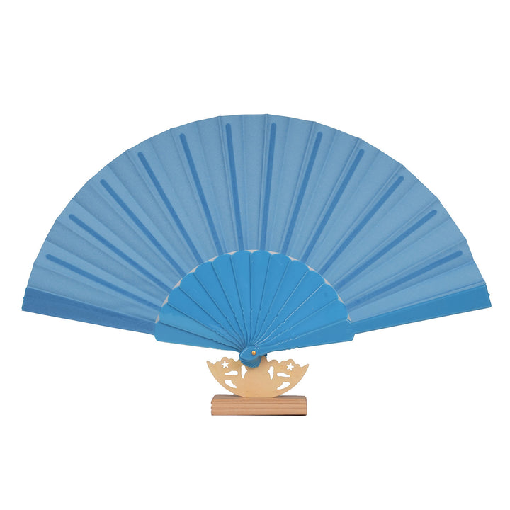 Ladies decorative fan with elegant wooden handle Bowlift