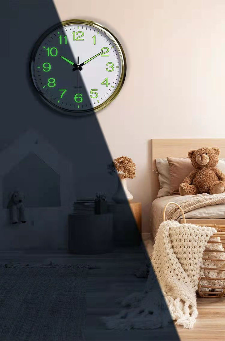 BowLift | Silent Classroom Clock 30 cm - Silent & Illuminated Time