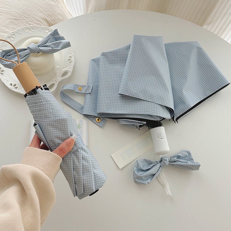 Women Foldable Umbrella with Practical Storage System Bowlift