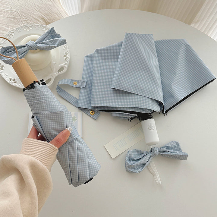 Women Foldable Umbrella with Practical Storage System Bowlift