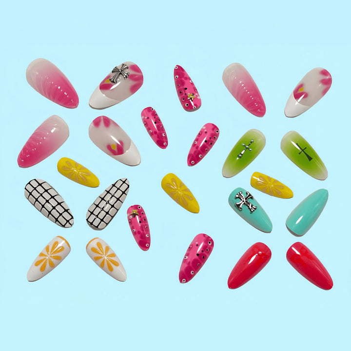 Artificial nails with creative design and 3D applications Bowlift