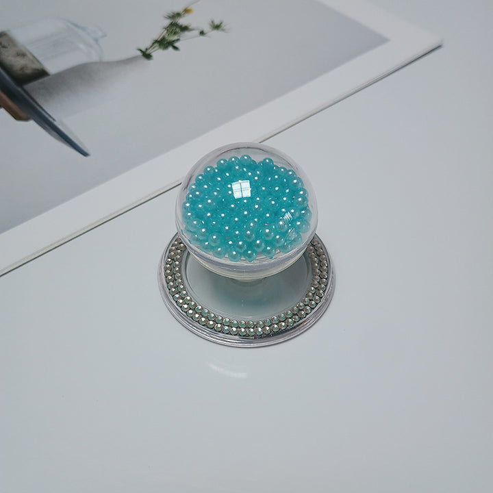 Decorative Beaded Cosmetic Mirror Bowlift