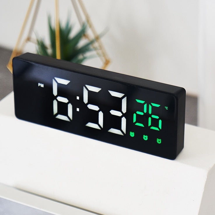 digital alarm clock with mirror Bowlift