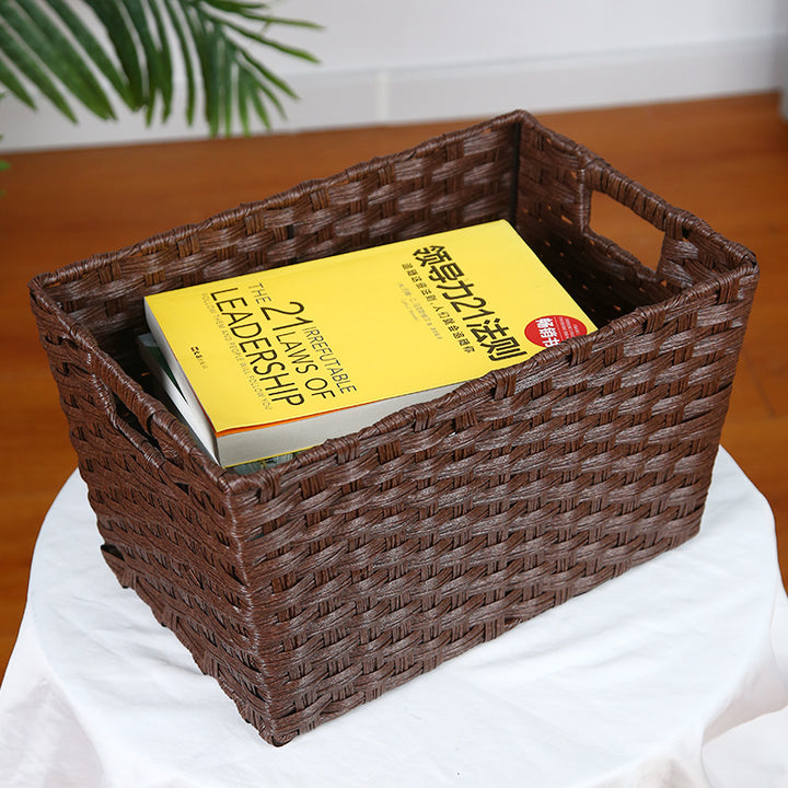 Stylish storage box with decorative fabric insert Bowlift