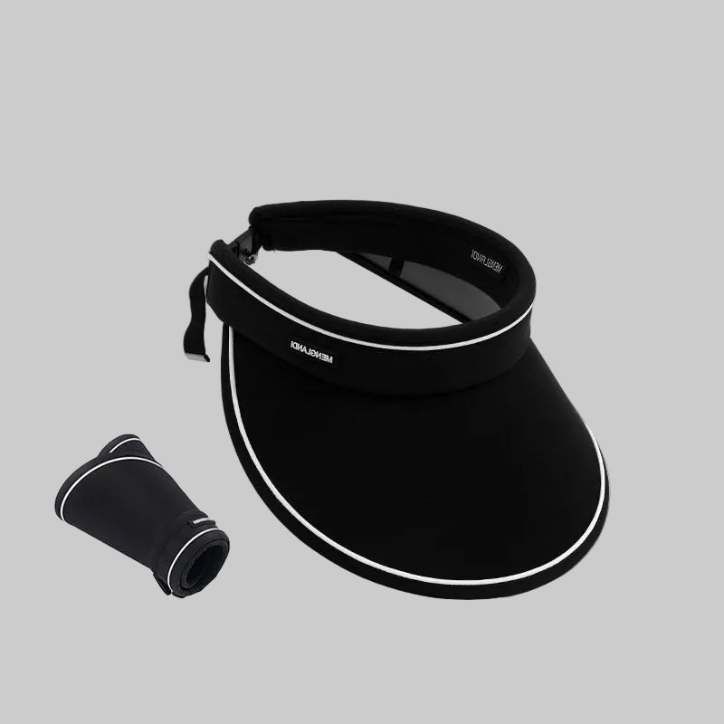 Foldable sun protection cap with adjustable inner sponge and wide brim Bowlift