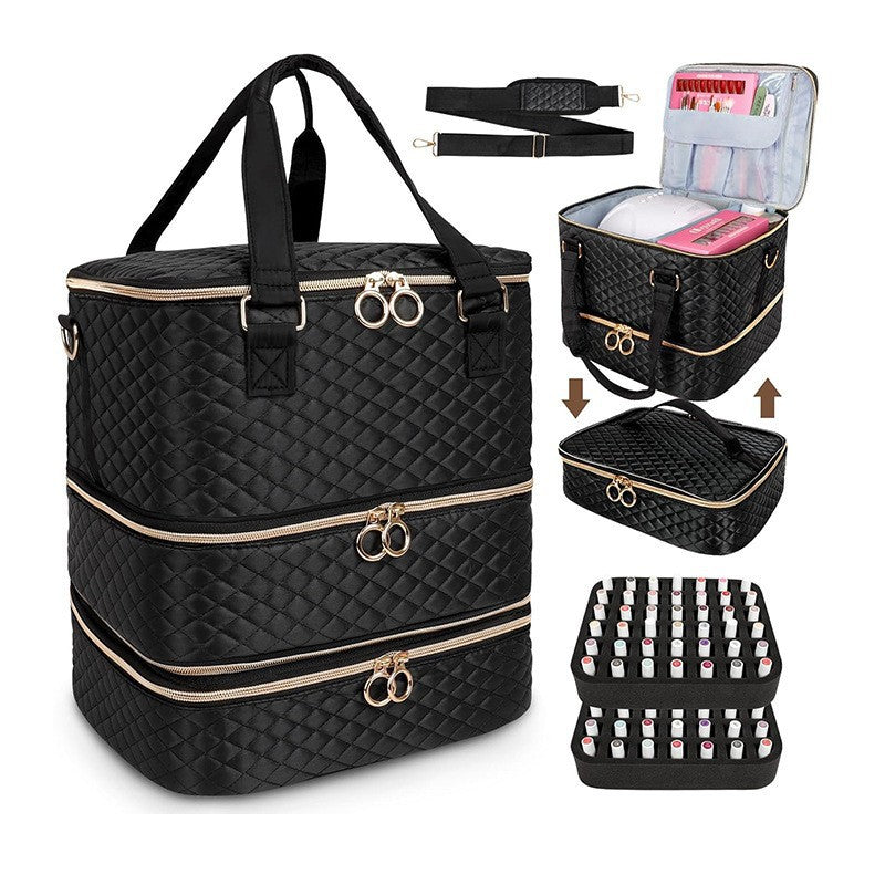 Cosmetic organizer bag with several removable compartments Bowlift