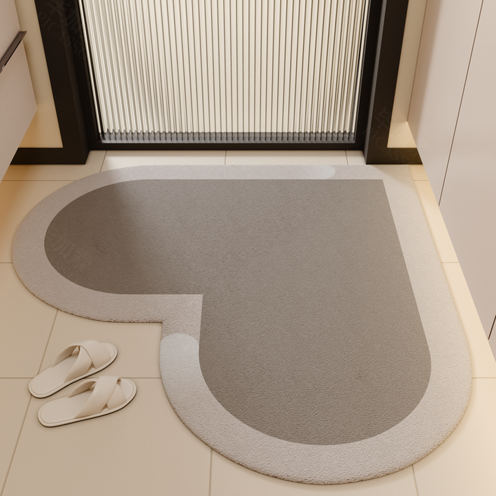 Heart-Shaped Non-Slip Kitchen Mat Bowlift