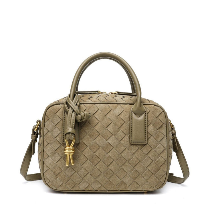 Textured Leather Boutique Handbag Bowlift