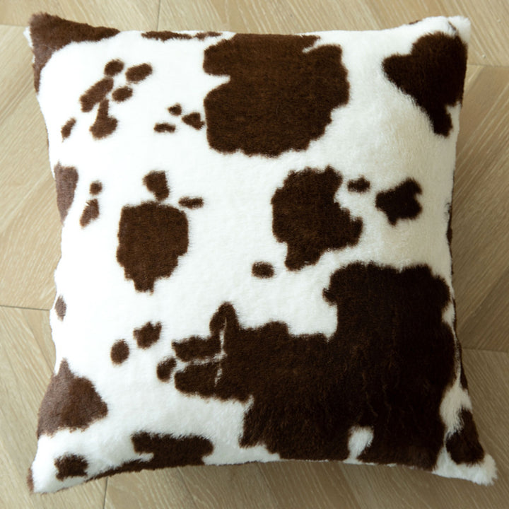 Artistic Cowhide Print Decorative Pillow