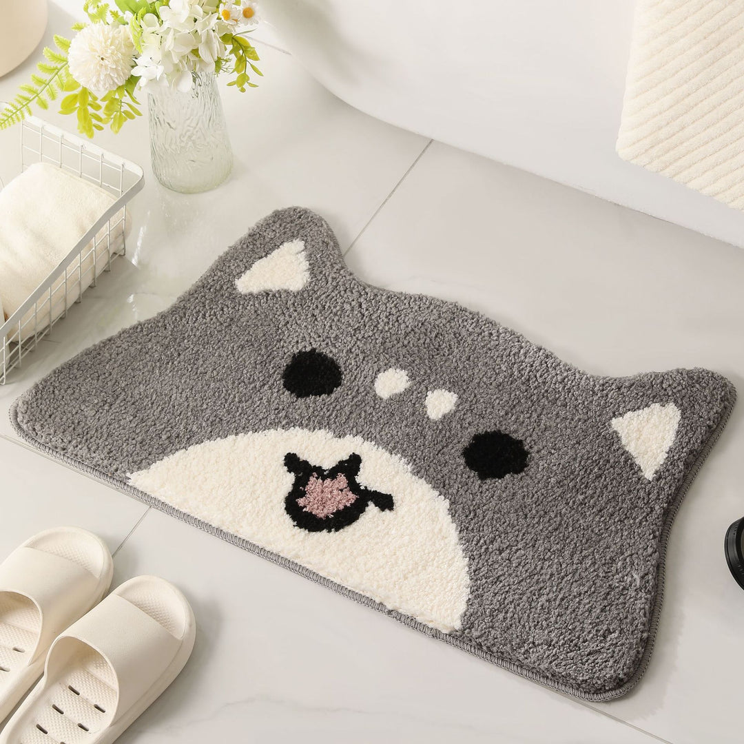 Playful Cartoon Bath Mat Bowlift
