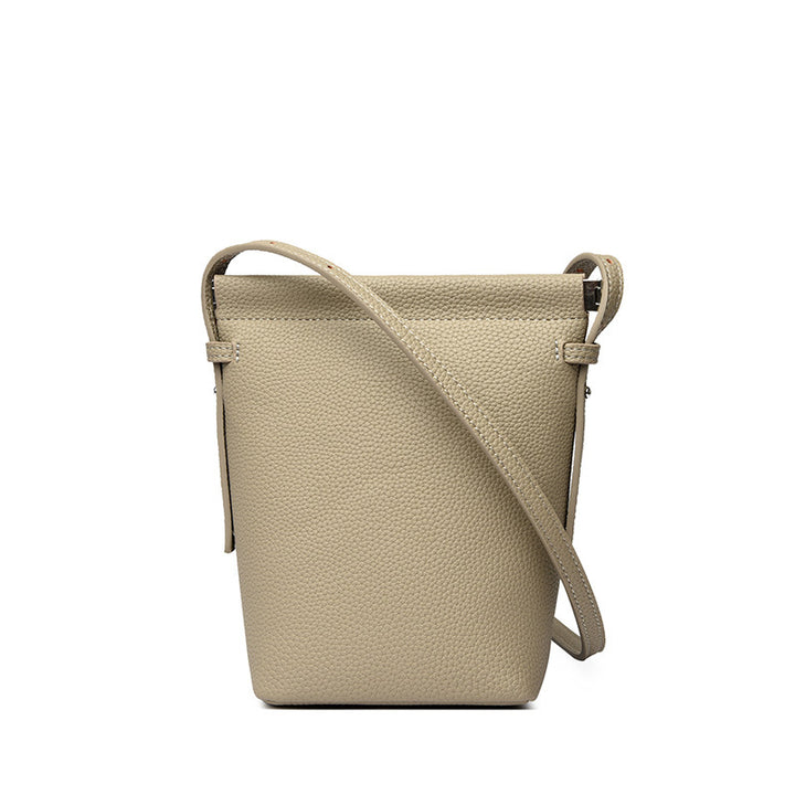 Elegant Textured Bucket Bag Bowlift