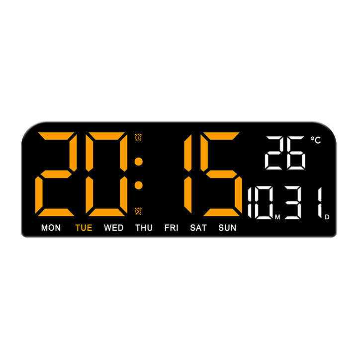Digital Multi-Function Alarm Clock with Temperature and Date Setting Bowlift