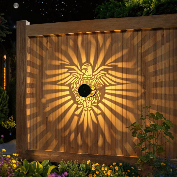 Decorative Solar RGB Mandala Projection Wall And Stake Garden Light Bowlift