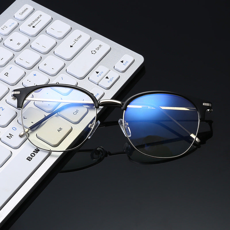 Women's fashionable cat-eye glasses with delicate metal frame Bowlift