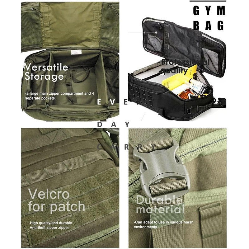 Tactical sports bag with multiple compartments Bowlift