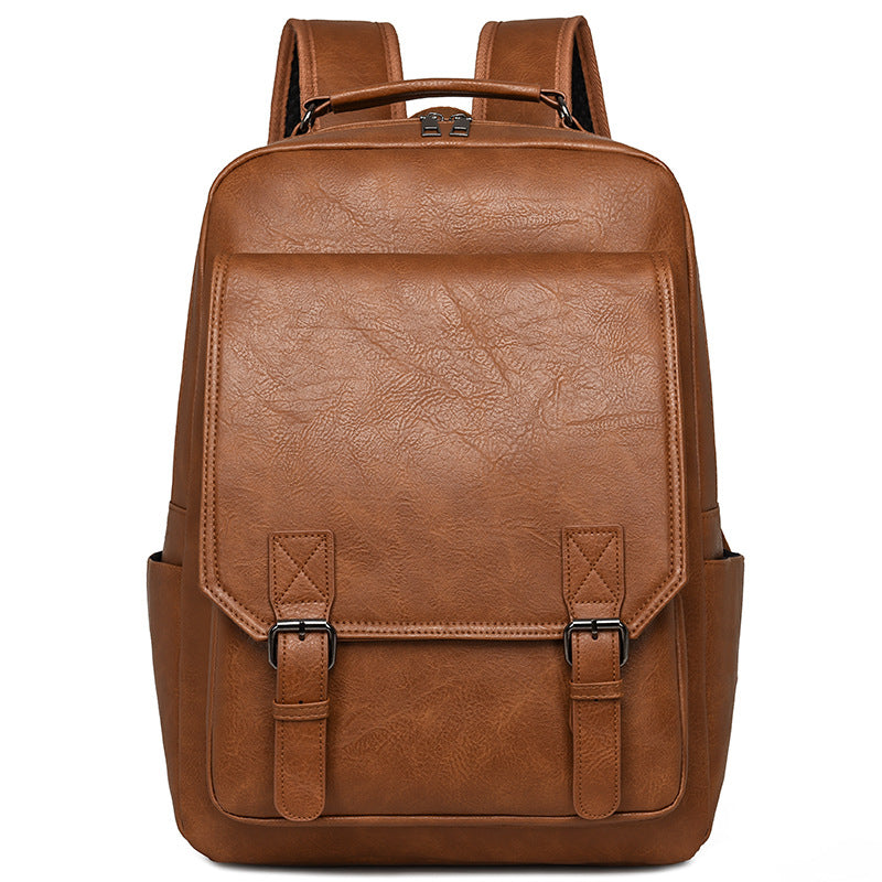 Stylish Leather Backpack Bowlift